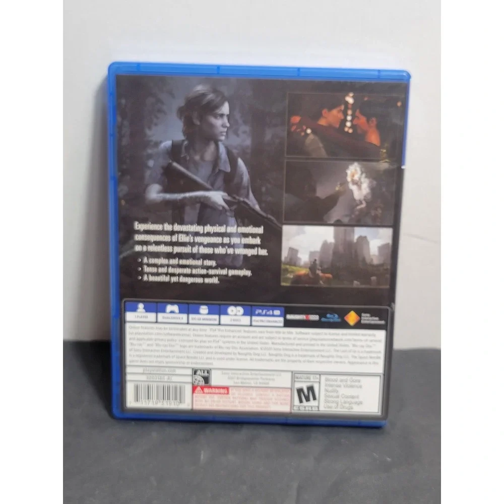 The Last of Us Part 2 II Sony PlayStation 4 PS4 Game 2-Disc Tested 3003182